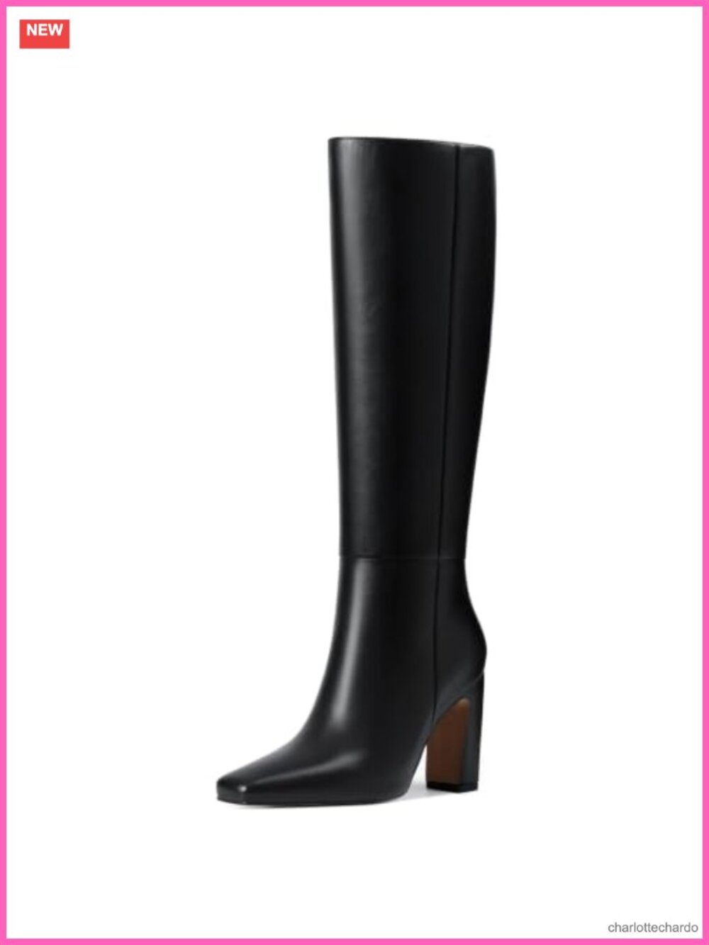 Square Toe Chunky Heeled Knee High Boots for Women Fall